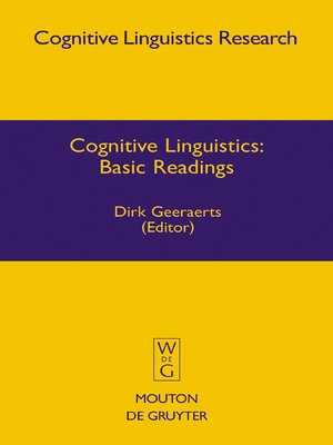 cover image of Cognitive Linguistics